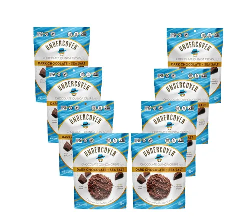 Miniatura 10 de Undercover - Patatas fritas de quinua de chocolate con leche y menta Paquete de 8, bolsas de 2 onzas Sin gluten, sin nueces, aptas