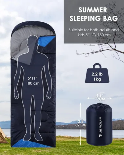 Miniatura 2 de Sleeping Bags for Adults Backpacking Lightweight Waterproof- Cold Weather Sleeping Bag for Girls Boys Mens for Warm Camping Hiking Outdoor Travel