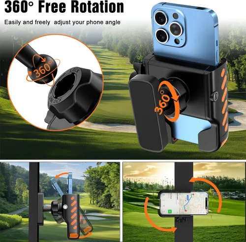 Miniatura 2 de Soporte magnético para carrito de golf, soporte universal para teléfono con imanes N52 compatible con EZGO/Club Car/Yamaha, accesorios para carrito