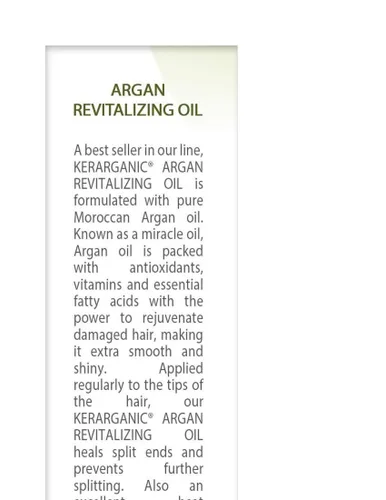 Miniatura 2 de TRATAMIENTO DE QUERATINA - ACEITE REVITALIZANTE DE ARGÁN - 2OZ