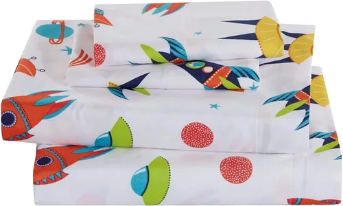 Miniatura 10 de Fancy Linen Juego de sábanas con mariposas, morado, turquesa, rosa, verde, blanco, para niñas, adolescentes y adultos, nuevo (individual)