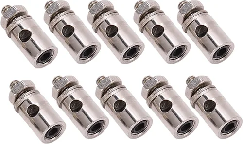 Miniatura 7 de VBESTLIFE Tapón de enlace de conector de varilla de empuje ajustable a control remoto, 10 piezas RC de 0.071 in tapones de enlace de conector