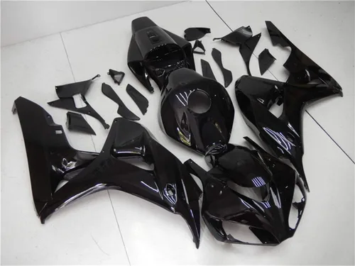 Miniatura 3 de Carenado negro brillante para Honda 2006 2007 CBR1000RR CBR 1000RR nueva inyección ABS plásticos cuerpo kit cuerpo trabajo 06 07