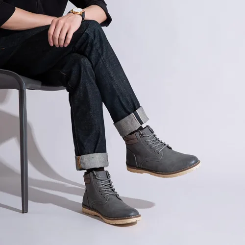Miniatura 6 de Vostey Botas de senderismo para hombre, impermeables, botas chukka casuales para hombre