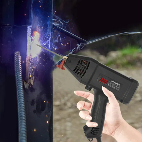 Miniatura 8 de Máquina de soldar, kit de soldador de mano, máquina de soldadura portátil de 110 V, soldador digital de voltaje de 3000 W con caja de herramientas