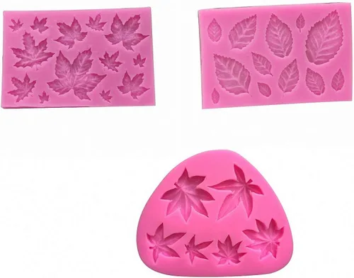 Molde de fondant para bricolaje, flores, cola de sirena, hojas, lindo molde de silicona para pastel de caramelo de chocolate, vela de arcilla hecha