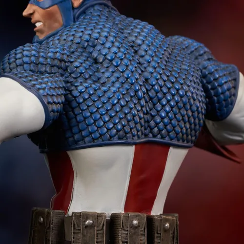 Miniatura 10 de Diamond Select Toys Marvel Comics: Capitán América busto de resina a escala 1:7, multicolor, 6 pulgadas