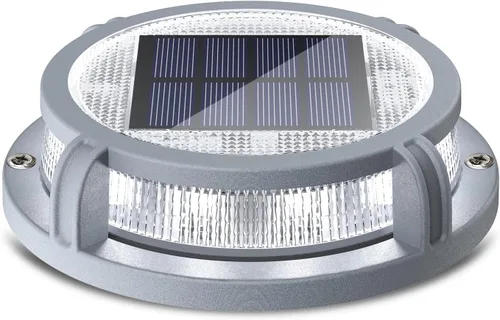 Miniatura 12 de SIEDiNLAR Luces solares para cubierta al aire libre, 2 modos, 16 LED, marcadores de entrada, luz de muelle, funciona con energía solar, impermeable