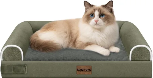 Miniatura 60 de Cama ortopédica lavable para perros medianos y grandes: cama con cojines de apoyo para perros medianos y grandes, cama impermeable de espuma tipo