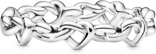 Miniatura 3 de PANDORA Anillo de plata de ley con corazones anudados Metal no aplica