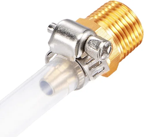 Miniatura 4 de Uenede 6 accesorios de púas de manguera de latón de 1/2 pulgada NPT macho a 1/2 pulgadas, conector adaptador de púas incluye 6 abrazaderas de acero