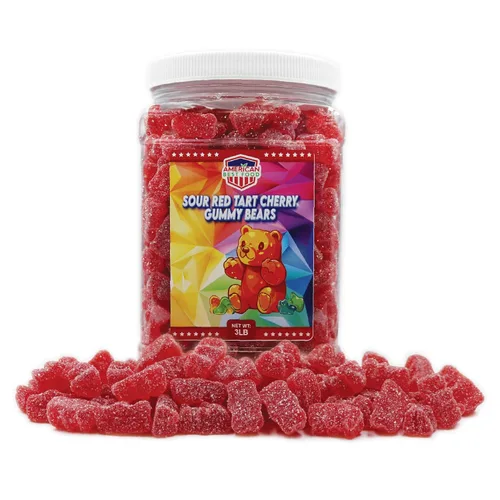 Miniatura 9 de Oso de goma de 3 libras en recipiente de plástico transparente (6 sabores)