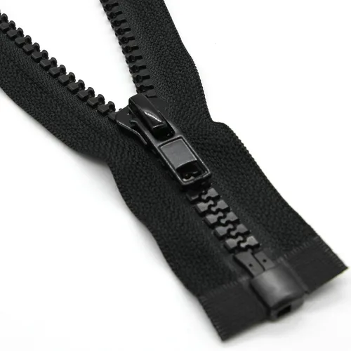Miniatura 8 de Leekayer 2 cremalleras separadoras #5 de 27 pulgadas para abrigos de costura, chaqueta de cremallera, 26.8 in, cremalleras de plástico moldeado Negro