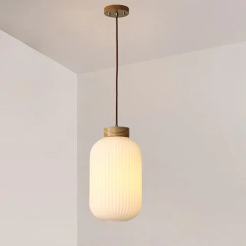 Lámpara colgante japonesa de granja moderna con pantalla de linterna de vidrio blanco, accesorio de iluminación industrial vintage para cocina, isla