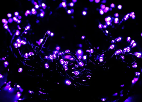 Miniatura 8 de kemooie 500 luces LED de Navidad rosadas, luces de Navidad de 164 pies para exteriores, enchufables, impermeables, con 8 modos de parpadeo