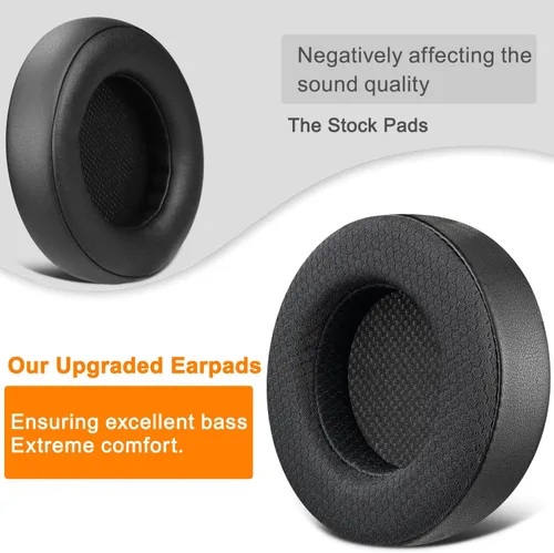 Miniatura 6 de SOULWIT Almohadillas de repuesto para auriculares Corsair Virtuoso RGB Wireless XT SE, almohadillas con tela de malla, espuma de aislamiento de Negro