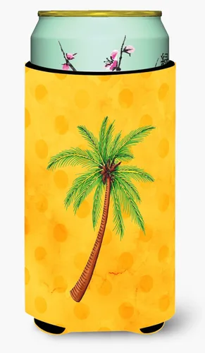 Miniatura 9 de Caroline's Treasures BB8167MUK Palmera Amarillo Polkadot Ultra Hugger para latas delgadas, funda para enfriar latas amarillas, lavable a máquina