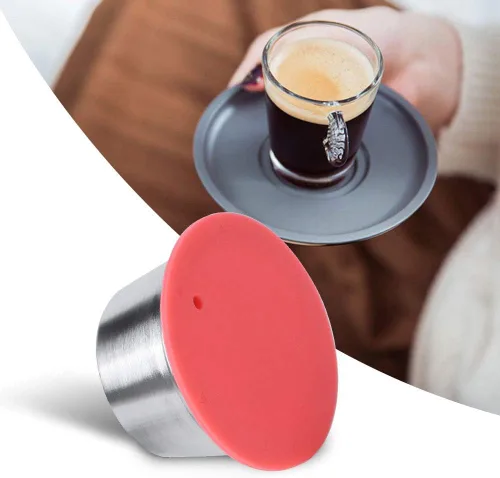 Miniatura 3 de Taza de cápsula de café, cápsulas de café recargables reutilizables de acero inoxidable, accesorio de café de cápsula compatible con cafetera Dolce