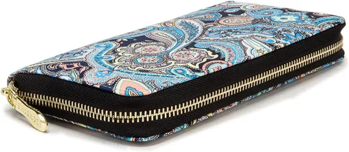 Miniatura 180 de Cartera de mano para mujer, estilo bohemio, con RFID, elegante, espaciosa con correa para viajes, capacidad para tarjetas, teléfono, dinero