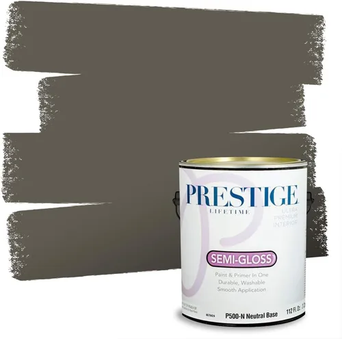 Miniatura 89 de PRESTIGE Paints - Pintura interior e imprimación en uno, 1 galón, cáscara de huevo, pimienta envejecida