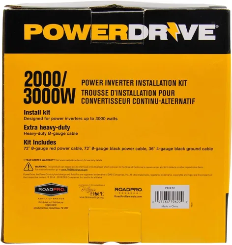 Miniatura 4 de Kit de instalación PowerDrive para inversor de potencia de 2000-3000 vatios