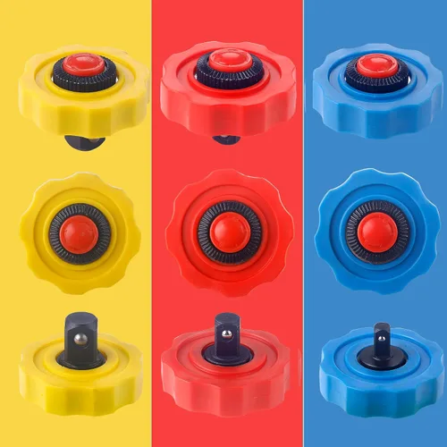 Miniatura 7 de Juego de trinquete de rueda de pulgar de 1/4 de pulgada, 3/8 de pulgada y 1/2 pulgadas, trinquete de 72 dientes, llave de trinquete de palma, 3
