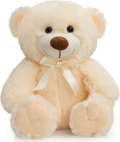 Oso de peluche súper color, juguete de peluche para niños, novia, familia, felicitaciones, baby shower, cumpleaños, beige, 14 pulgadas