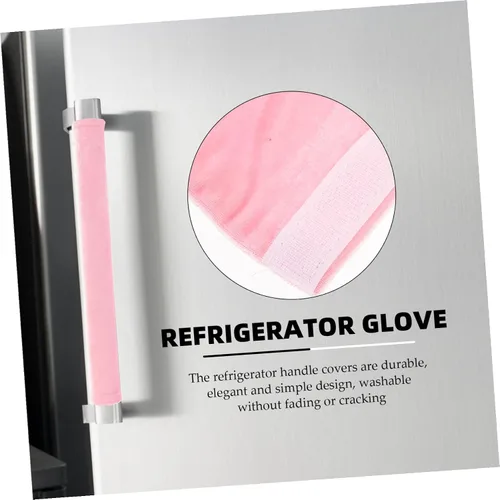 Miniatura 4 de Beaupretty 2 piezas de manijas de puerta de refrigerador Protector antideslizante para electrodomésticos de cocina, nevera, microondas