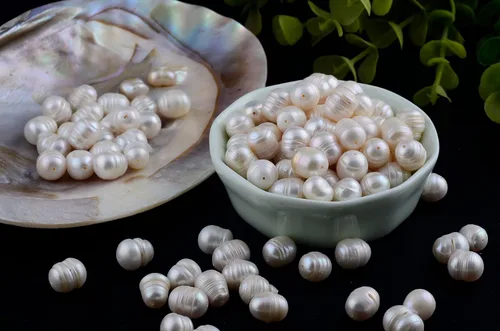 Miniatura 2 de Cuentas de perlas para fabricación de joyas, 100 piezas de 0.394 a 0.394 pulgadas (0.354-0.394 in) naturales auténticas de agua dulce cultivadas