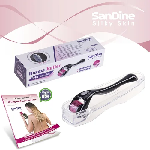 Miniatura 4 de Microneedle Derma Roller – 540 Micro pines sistema de cuidado de la piel – Rodillo de Titanio dermatológico – Ideal para mantener tu piel jóven