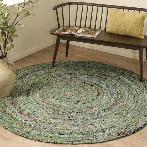 Miniatura 9 de SAFAVIEH Braided Collection - Alfombra de pasillo, 2 pies 3 pulgadas x 8 pies, color negro y azul, hecho a mano, reversible, ideal para dormitorio