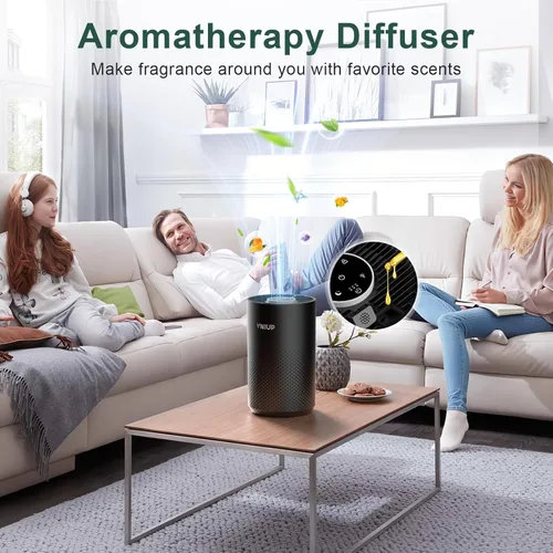 Miniatura 2 de Purificadores de aire para dormitorio y hogar de hasta 1350 pies cuadrados, purificadores de aire VNIUP H14 True HEPA para habitación, con función