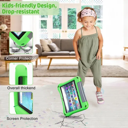 Miniatura 5 de Auorld - Funda para tableta de 8 pulgadas, ligera, a prueba de golpes, con soporte de asa para tableta 2022 de 8 pulgadas, no para tableta Samsung