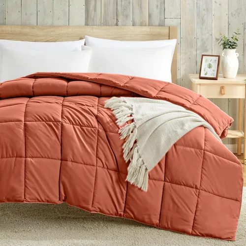 Miniatura 5 de Homelike Moment Edredón Tamaño King - Relleno de Edredón Naranja Alternativo al Plumón para Cama King, Edredones Ligeros Acolchados Suaves