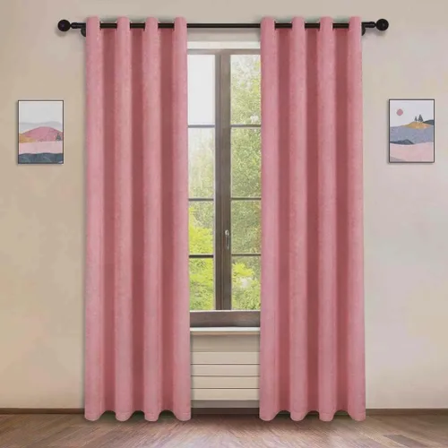 Miniatura 15 de KEMCO Panel de cortina opaca de felpilla de doble cara para sala de estar, dormitorio, dormitorio, sala de estar, oficina, con aislamiento térmico