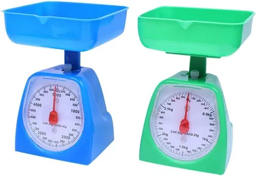Miniatura 2 de Utoolmart Báscula mecánica de cocina, báscula de alimentos dietéticos, con medidas de libras y kilogramos, rango de medición, 176.37 oz, precisión
