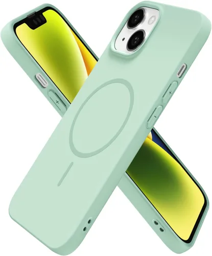 Miniatura 199 de oakxco Funda de silicona Mag Safe para iPhone 17 Pro Max, funda magnética delgada y fina compatible con carga inalámbrica MagSafe, bonita funda Negro