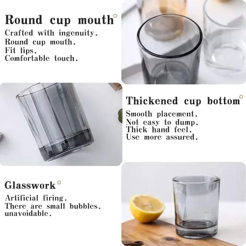 Miniatura 5 de Vaso de vidrio de 2 piezas, vaso para cepillos de dientes, soporte para brochas de maquillaje, cepillos de dientes, vasos y cepillos en el baño