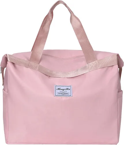 Bolsas de lona de viaje, bolsa deportiva de gran capacidad, expandibles, bolsas de gimnasio ligeras para hombres y mujeres, Rosado, Classic