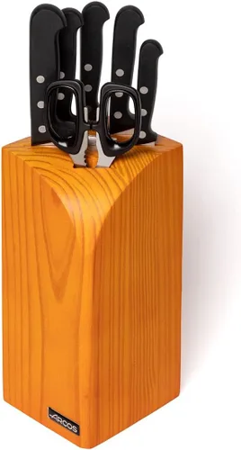 Miniatura 54 de Arcos Cuchillo de chef de 6 pulgadas de acero inoxidable. Cuchillo de cocina para cortar y pelar alimentos pequeños. Mango ergonómico