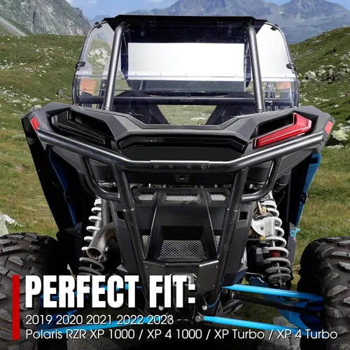 Miniatura 5 de A & UTV PRO Parachoques trasero para Polaris RZR XP 1000/XP 4 1000/XP Turbo/XP 4 Turbo 2019-2023, parachoques trasero del desierto, tubo de acero