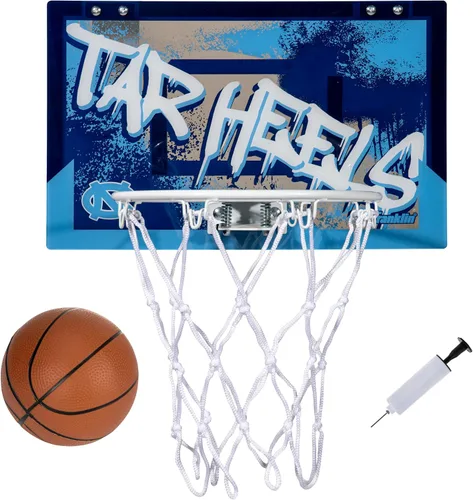 Miniatura 10 de Franklin Sports NCAA - Aro de baloncesto sobre la puerta, aro de baloncesto para interiores con baloncesto para niños, mini aro para dormitorio +