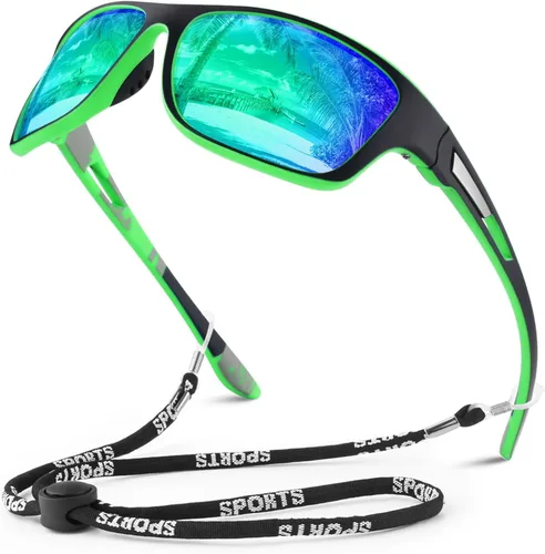 Miniatura 27 de WEAROYO - Gafas de sol polarizadas deportivas para hombres y mujeres, gafas de pesca y conducción rectangulares, protección UV400 Marco C