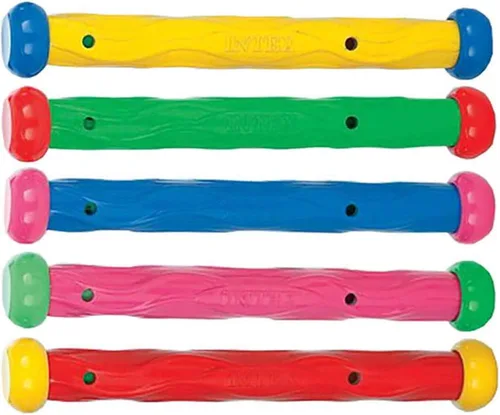 Miniatura 4 de Juguete subacuático para natación o buceo en piscina, bastones de juego # 55504, Paquete de 10, Variados