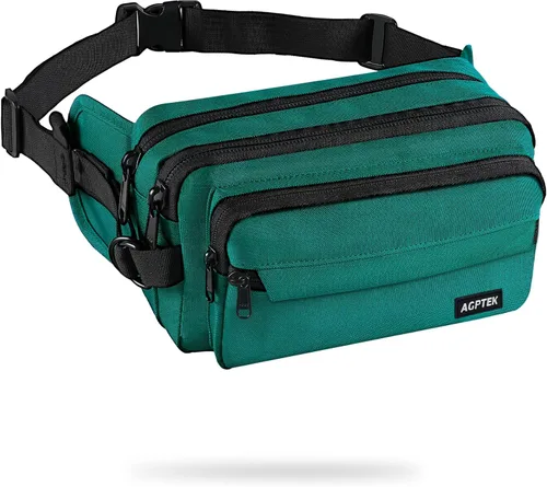 Miniatura 11 de AGPTEK Fanny Pack for Women Men, RFID Large Capacity Waist Wallet Bag, Adjustable & Waterproof Bum Belt Pouch for Travel, Running, Shopping, Hiking
