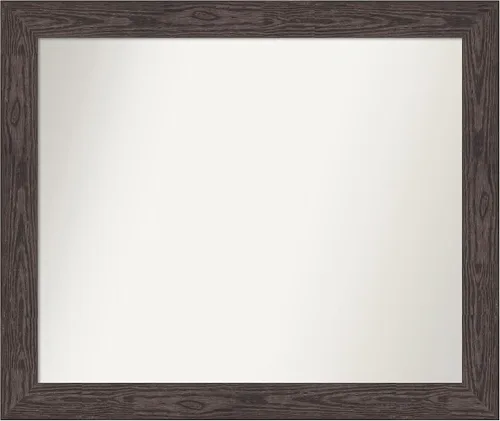 Miniatura 416 de Amanti Art Espejo personalizado, espejo de baño negro puente, espejo de pared o espejo de tocador de baño sobre el fregadero (26 x 26 pulgadas)