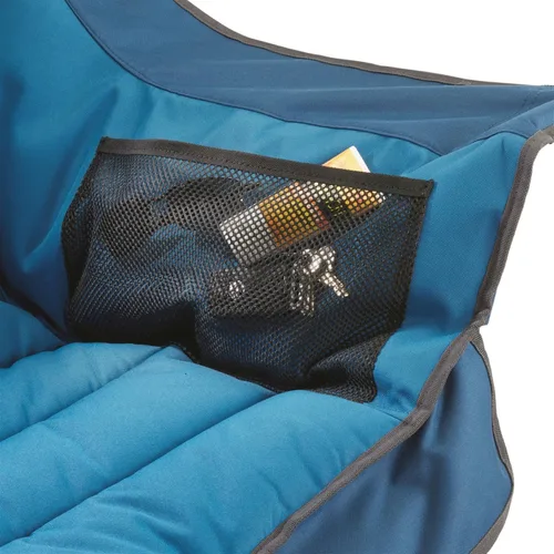 Miniatura 6 de Guide Gear Silla de campamento acolchada extragrande de gran tamaño, portátil, plegable, sillas grandes de descanso de campamento y playa para Azul