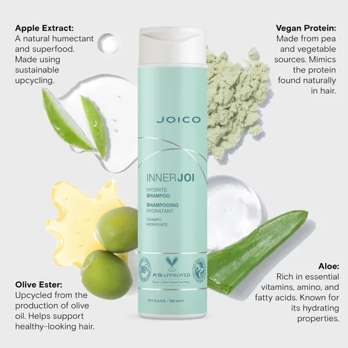 Miniatura 4 de Joico InnerJoi Hydrate Shampoo For Dry Hair & Scalp Sulfate & Paraben Free Naturally-Derived Vegan Formula