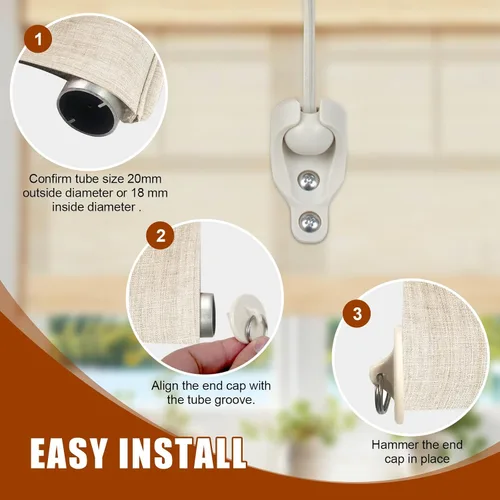 Miniatura 8 de Piezas de repuesto para cortina de sombrilla, kit de salto elástico, adecuado para persianas enrollables externas de Coolaroo, y compatible
