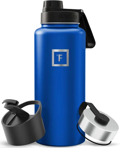 Miniatura 49 de IRON °FLASK Frasco de hidratación para acampar y senderismo con pajilla, botella de agua deportiva de acero inoxidable con aislamiento de boca